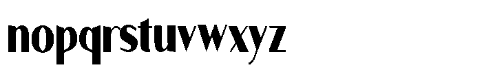 Granvia Ultra Black Extra Condensed Font LOWERCASE