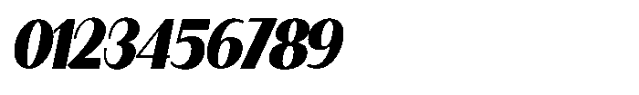 Granvia Ultra Black Italic Condensed Font OTHER CHARS
