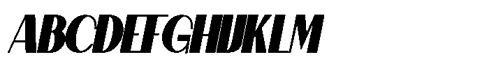 Granvia Ultra Black Italic Condensed Font UPPERCASE