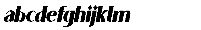 Granvia Ultra Black Italic Condensed FONT