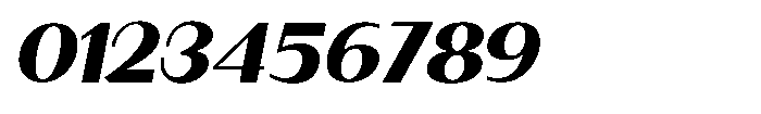 Granvia Ultra Black Italic Expanded Font OTHER CHARS