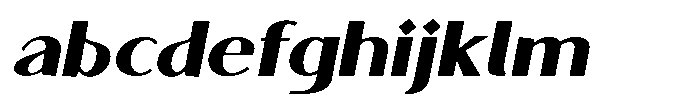 Granvia Ultra Black Italic Expanded FONT