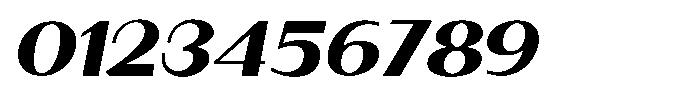 Granvia Ultra Black Italic Extra Expanded Font OTHER CHARS