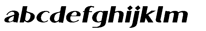 Granvia Ultra Black Italic Extra Expanded FONT