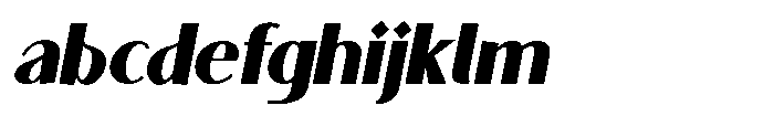 Granvia Ultra Black Italic Semi Condensed FONT