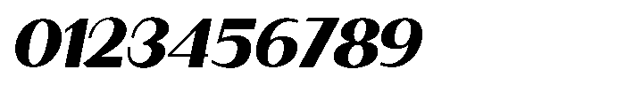 Granvia Ultra Black Italic Semi Expanded Font OTHER CHARS