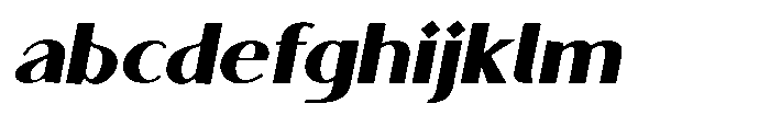 Granvia Ultra Black Italic Semi Expanded FONT