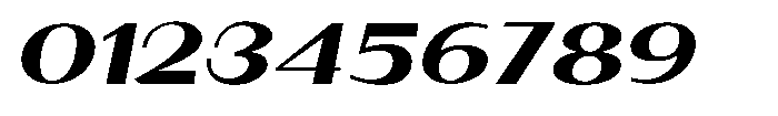 Granvia Ultra Black Italic Ultra Expanded Font OTHER CHARS
