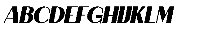 Granvia Ultra Black Italic Font UPPERCASE