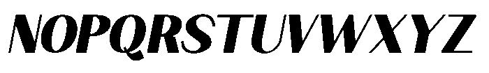 Granvia Ultra Black Italic Font UPPERCASE