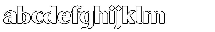 Granvia Ultra Black Outline FONT