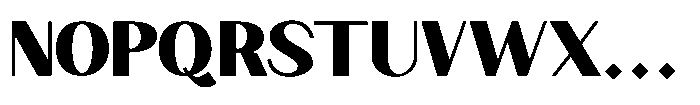 Granvia Ultra Black Semi Expanded Font UPPERCASE
