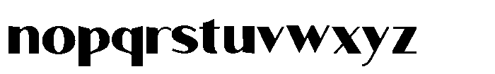 Granvia Ultra Black Semi Expanded Font LOWERCASE