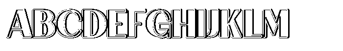 Granvia Ultra Black Shadow 2 Font UPPERCASE