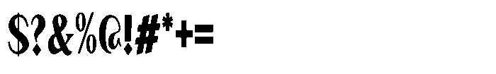 Granvia Ultra Black Ultra Condensed Font OTHER CHARS