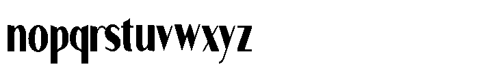 Granvia Ultra Black Ultra Condensed Font LOWERCASE
