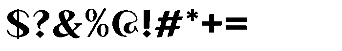 Granvia Ultra Bold Expanded Font OTHER CHARS