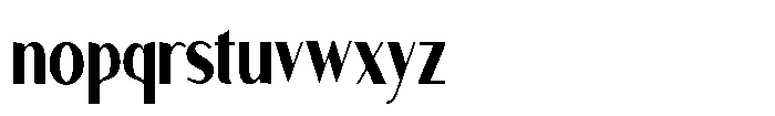 Granvia Ultra Bold Extra Condensed Font LOWERCASE