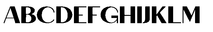 Granvia Ultra Bold Extra Expanded Font UPPERCASE