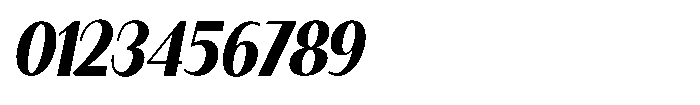Granvia Ultra Bold Italic Condensed Font OTHER CHARS