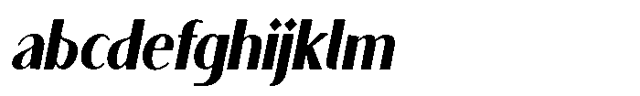 Granvia Ultra Bold Italic Condensed FONT