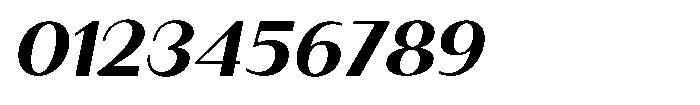 Granvia Ultra Bold Italic Expanded Font OTHER CHARS