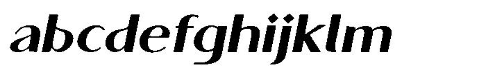 Granvia Ultra Bold Italic Expanded FONT