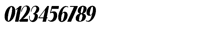 Granvia Ultra Bold Italic Extra Condensed Font OTHER CHARS