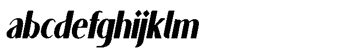 Granvia Ultra Bold Italic Extra Condensed FONT