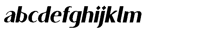 Granvia Ultra Bold Italic Semi Condensed FONT