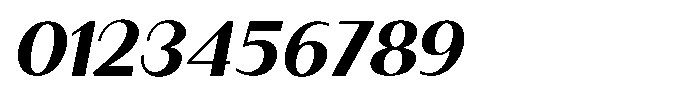 Granvia Ultra Bold Italic Semi Expanded Font OTHER CHARS
