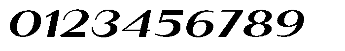 Granvia Ultra Bold Italic Ultra Expanded Font OTHER CHARS