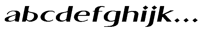Granvia Ultra Bold Italic Ultra Expanded FONT