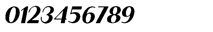 Granvia Ultra Bold Italic Font OTHER CHARS