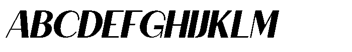 Granvia Ultra Bold Italic Font UPPERCASE