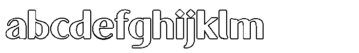 Granvia Ultra Bold Outline FONT