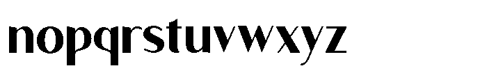 Granvia Ultra Bold Semi Condensed Font LOWERCASE