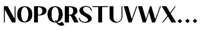Granvia Ultra Bold Semi Expanded Font UPPERCASE