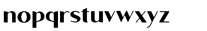 Granvia Ultra Bold Semi Expanded Font LOWERCASE