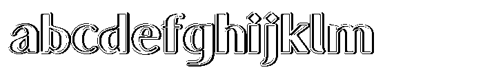 Granvia Ultra Bold Shadow2 FONT