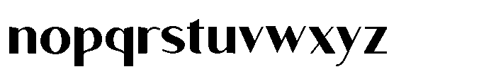 Granvia Ultra Bold Font LOWERCASE