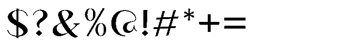 Granvia Ultra Expanded Font OTHER CHARS