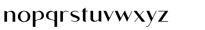 Granvia Ultra Expanded Font LOWERCASE