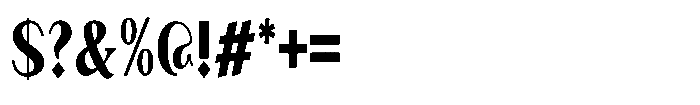 Granvia Ultra Extra Bold Extra Condensed Font OTHER CHARS