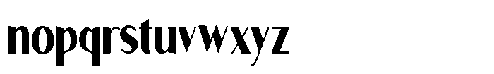 Granvia Ultra Extra Bold Extra Condensed Font LOWERCASE