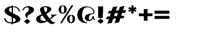 Granvia Ultra Extra Bold Extra Expanded Font OTHER CHARS