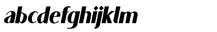 Granvia Ultra Extra Bold Italic Condensed FONT