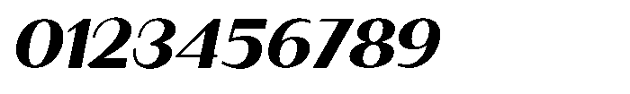Granvia Ultra Extra Bold Italic Expanded Font OTHER CHARS