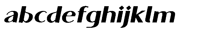 Granvia Ultra Extra Bold Italic Expanded FONT