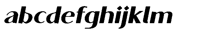 Granvia Ultra Extra Bold Italic Semi Expanded FONT